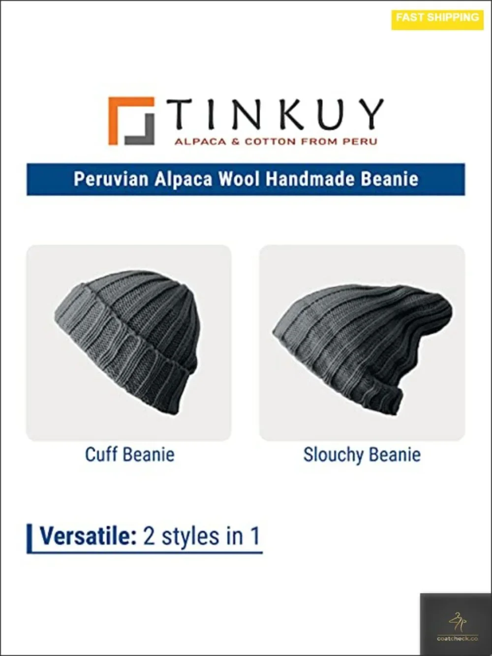Alpaca Wool Beanie Hat and Mittens Gloves Set Unisex Winter Knit